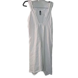 Inizio Womens Linen White Dress Made In Italy Size Small‎